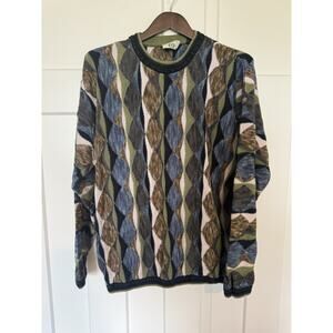 Vintage Tundra Canada Men's Coogi Style Sweater XL Grandpacore 90s 80s